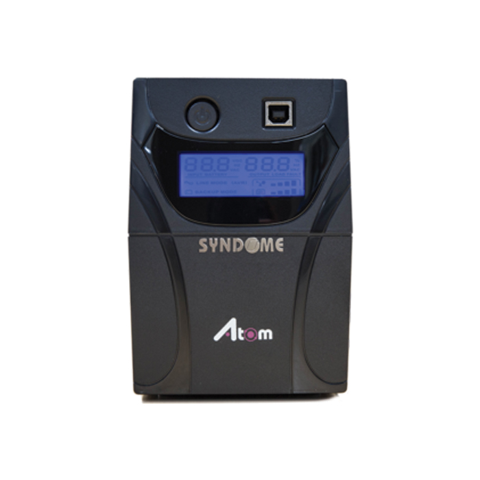 [Atom-850i LCD] SYNDOME UPS 850VA/480Watt เครื่องสำรองไฟ | Pcland