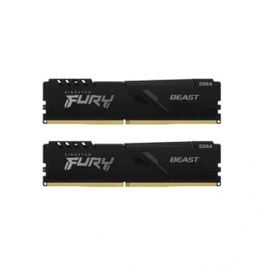 [KF432C16BBK2/16WP] Kingston 16GB 3200MHz DDR4 CL16 DIMM (Kit of 2) FURY Beast Black หน่วยความจำ
