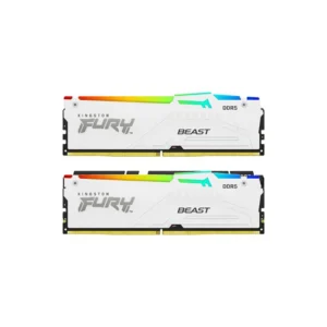 [KF552C40BWAK2-32] Kingston 32GB (2x16GB) DDR5 5200MT/s CL40 FURY Beast White RGB XMP หน่วยความจำ
