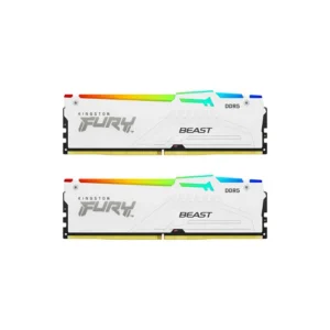 [KF556C40BWAK2-32] Kingston 32GB (2x16GB) DDR5 5600MT/s CL40 FURY Beast White RGB XMP หน่วยความจำ