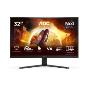 [C32G42ZE/67] MONITOR AOC LED 32" VA Curved 1920x1080 260Hz OC BK&RD