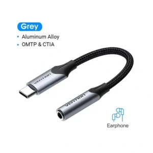 [6922794751101] VENTION TYPE-C TO 3.5MM AUDIO ADAPTER GREY BGJHA