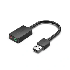 [6922794761063] VENTION 2-port USB External Sound Card 0.15M Black CDYB0
