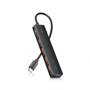 [6922794786196] VENTION USB-C  to USB 3.2 Gen 2 Type-A x 4/USB-C 10G Hub 0.15M Black CHJBB