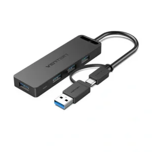 [6922794746916] VENTION 4-PORT USB 3.0 HUB 2IN1 INTERFACE+PD CHTBB